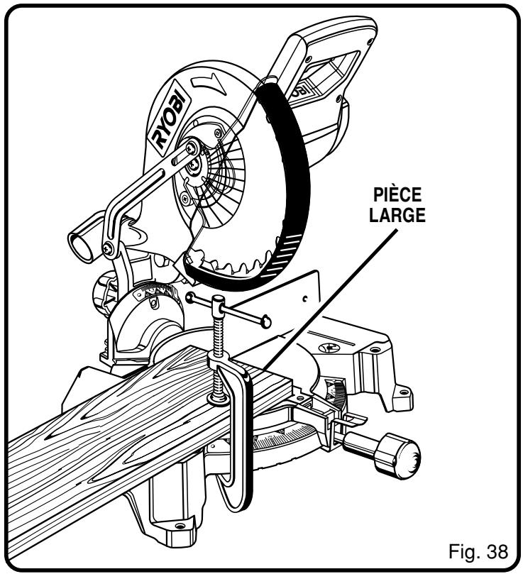 RYOBI TS1352 - FIXATION DES PIÈCES LARGES - 1