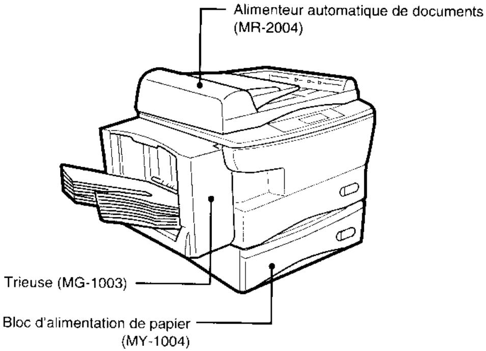 Alimenteur automatique de documents (MR-2004) Trieuse (MG-1003) Bloc d'alimentation de papier (MY-1004)