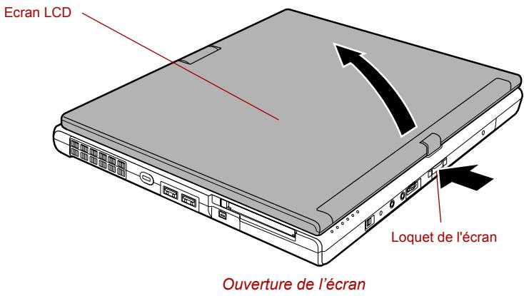 TOSHIBA PORTEGE M400 (3G) - Ouverture de l'écran - 2