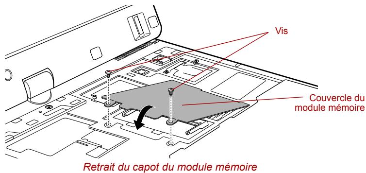 TOSHIBA PORTEGE M400 (3G) - Installation d'un module mémoire - 9
