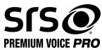 TOSHIBA AT300 - Informations relatives à SRS Premium Voice PRO - 1