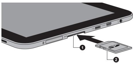 TOSHIBA AT300 - Insertion d'une carte mémoire - 2