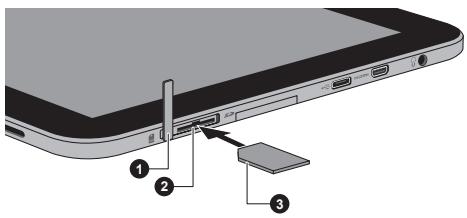 TOSHIBA AT300 - Insertion d'une carte SIM - 2