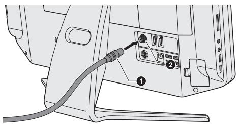 TOSHIBA QOSMIO DX730 - Connexion du cable coaxial - 3