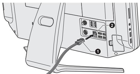 TOSHIBA QOSMIO DX730 - Branchement du cable réseau - 2
