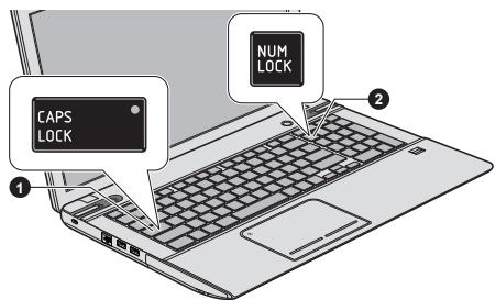 TOSHIBA QOSMIO X870 - Voyants du clavier - 1
