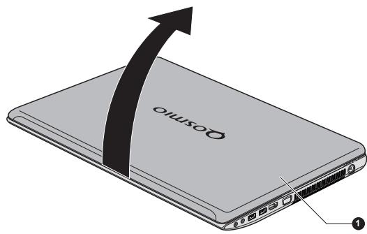 TOSHIBA QOSMIO X870 - Ouverture de l'écran - 1