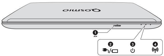 TOSHIBA QOSMIO X870 - Vue avant (écran fermé) - 1