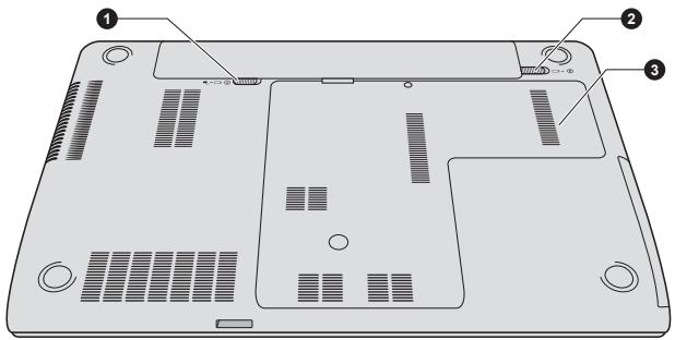 TOSHIBA QOSMIO X870 - Vue de dessous - 1