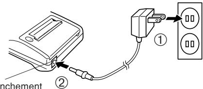 SHARP EL1611P - Adaptateur CA: modèle EA-28A - 1