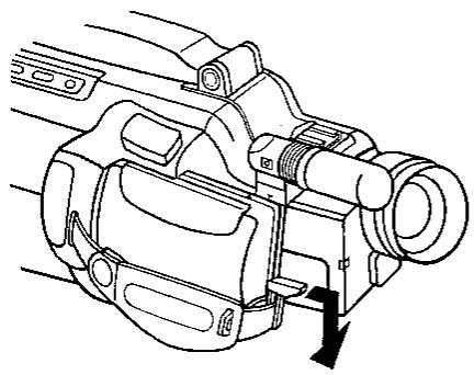 SHARP VL-C780S - Dépose de la batterie - 1