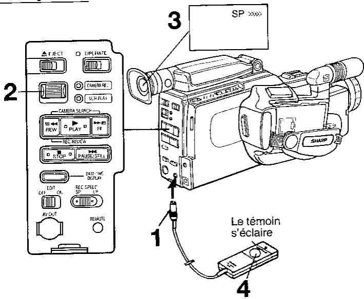 SHARP VL-C780S - Télécommande de pause (accessoire en option) - 1