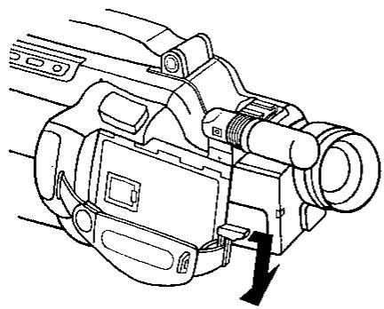 SHARP VL-C780S - Pose de la batterie - 1