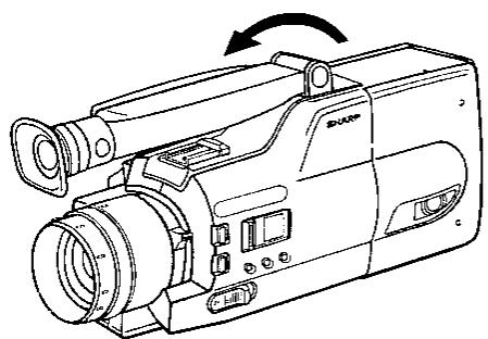 SHARP VL-C780S - Réglage de la position du viseur électronique - 2