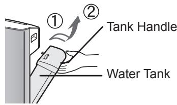 SHARP KC-850E - Remove the Water Tank and Humidifying Tray. - 1