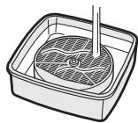 SHARP KC-850E - Spüssen Sie den Luftbefeuchungsfil-ter einige Male mit lauwarmem Wasser ab, um samsliche Reinigungsmittel-Rückstände zu beseitigen. - 1