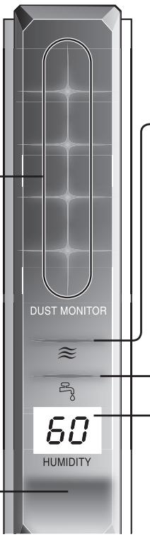 SHARP KC-850E - Plasmacluster Indicator Light (blue). - 1