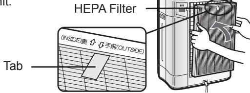 SHARP KC-850E - Install the HEPA Filter. - 1