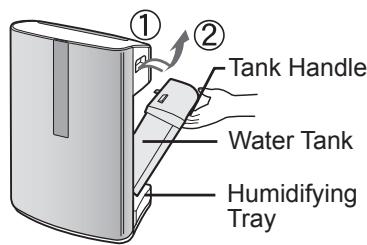 SHARP KC-850E - REFILLING THE WATER TANK - 1