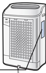 SHARP KC-850E - Tragen Sie das Datum der Inbetriebnahme auf dem Datumsaufkleber ein. - 1