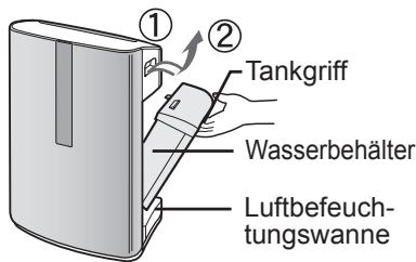 SHARP KC-850E - AUFFÜLLEN DES WASSERBEHÄLTERS - 1