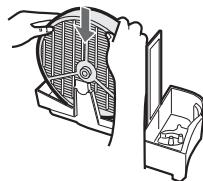 SHARP KC-850E - Attach the Humidifying Filter to the Humidifying Tray, and replace the Humidifying Tray in the unit. - 1