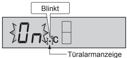 Blinkt On °C Türalarmanzeige