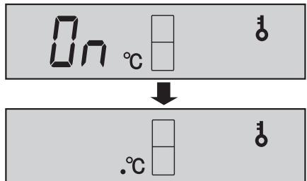 On °C ↓ .°C