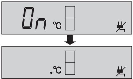 On °C ↓ .°C