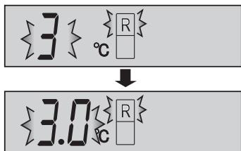 {3} °C ↓ {3.0°C}