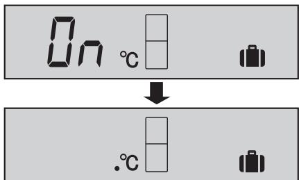 On °C ↓ .°C