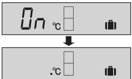 On °C ↓ .°C