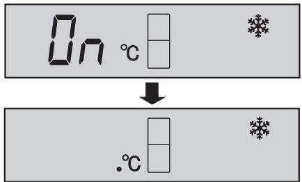 On °C ↓ .°C