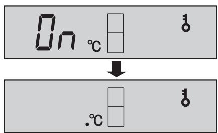 On °C ↓ .°C