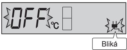 OFF °C Bliká