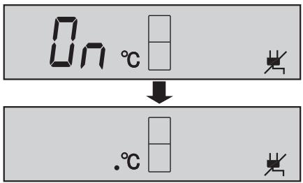 On °C ↓ .°C