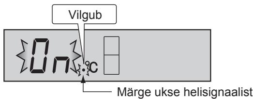 Vilgub On °C Märge ukse helisignaalist