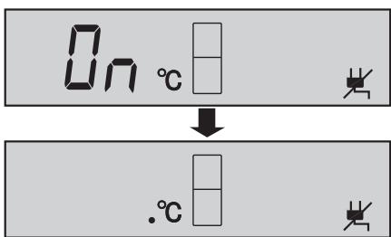 On °C ↓ .°C