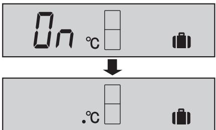 On °C ↓ .°C