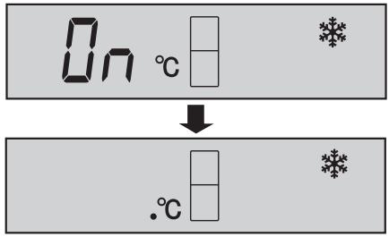 On °C ↓ .°C