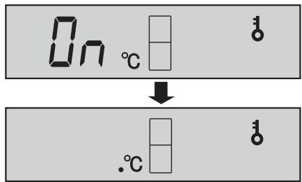 On °C ↓ .°C