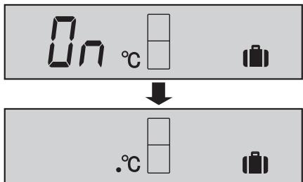 On °C ↓ .°C