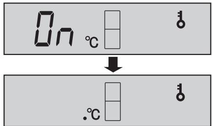 On °C ↓ .°C