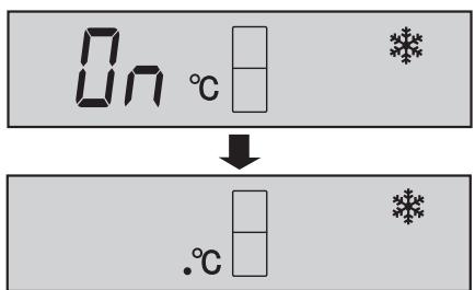 On °C ↓ .°C