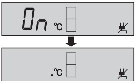 On °C ↓ .°C