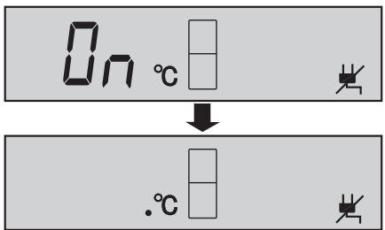 On °C ↓ .°C