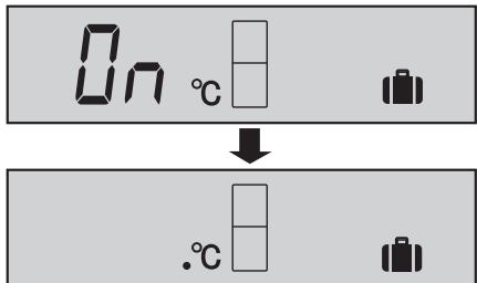 On °C ↓ .°C