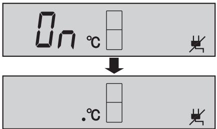 On °C ↓ .°C