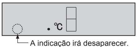 A indicação irá desaparecer.