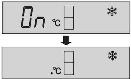 On °C ↓ .°C